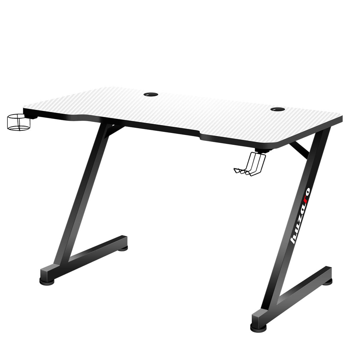 Pöytä Huzaro Hero 2.5 Valkoinen Musta Alumiini 120 x 60 cm