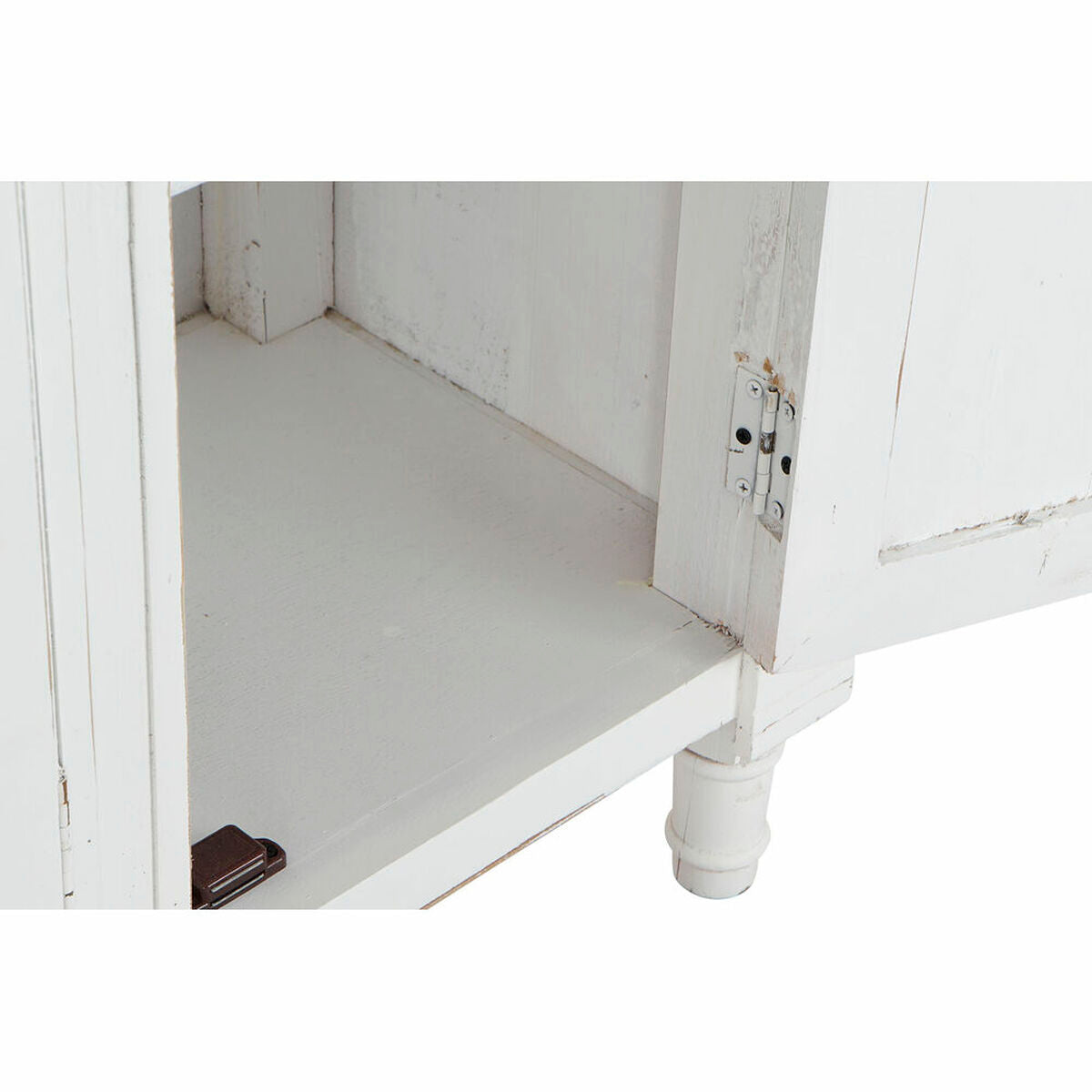 Sivupöytä DKD Home Decor   Valkoinen Ruskea Mäntypuu Muovinen 160 x 42 x 105 cm
