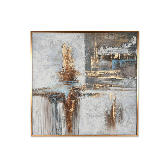 Maalaus Home ESPRIT Abstrakti Moderni 131 x 4 x 131 cm