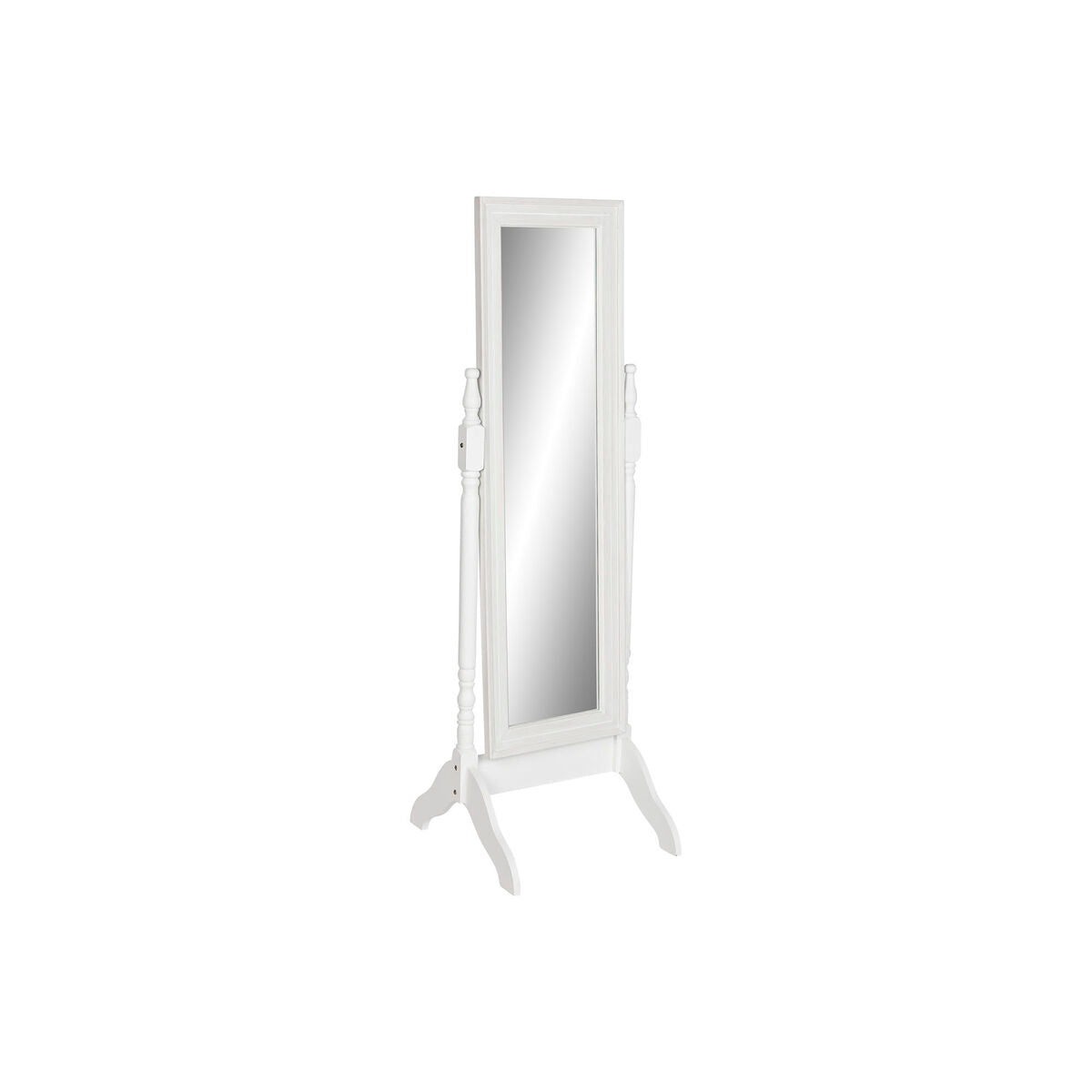 Meikkipeili Home ESPRIT Valkoinen 50 x 50 x 157 cm