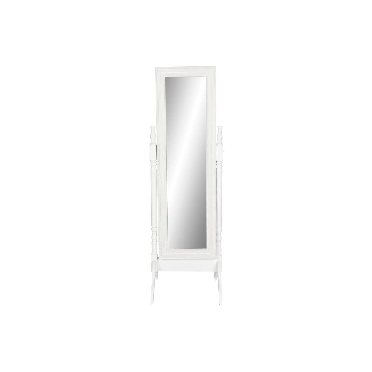 Meikkipeili Home ESPRIT Valkoinen 50 x 50 x 157 cm
