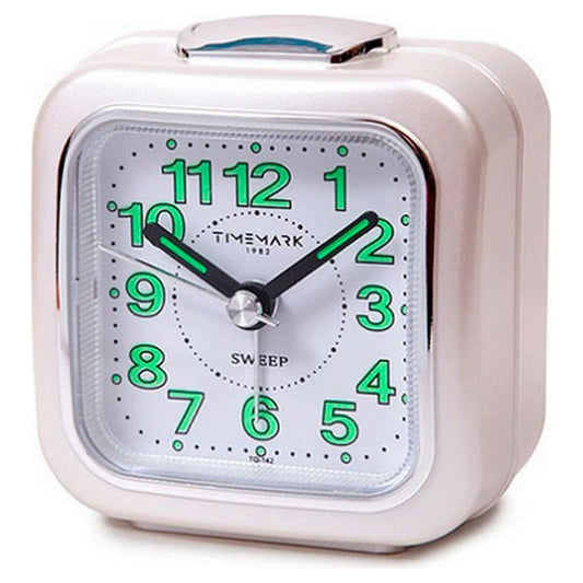 Analoginen herätyskello Timemark Valkoinen (7.5 x 8 x 4.5 cm)