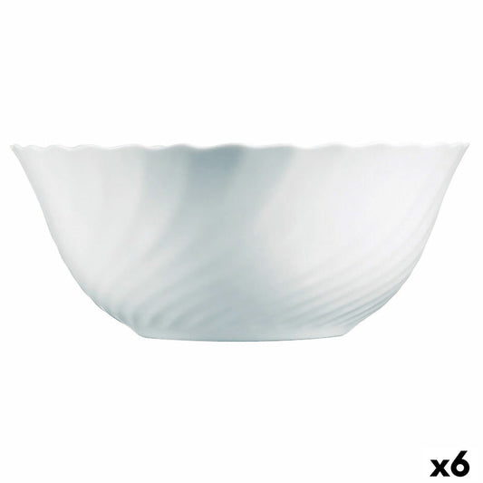 Salaattikulho Luminarc Trianon Valkoinen Lasi (24 cm) (6 osaa)