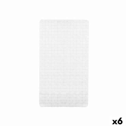 Luistamaton suihkumatto Kehykset Valkoinen PVC 67,7 x 38,5 x 0,7 cm (6 osaa)
