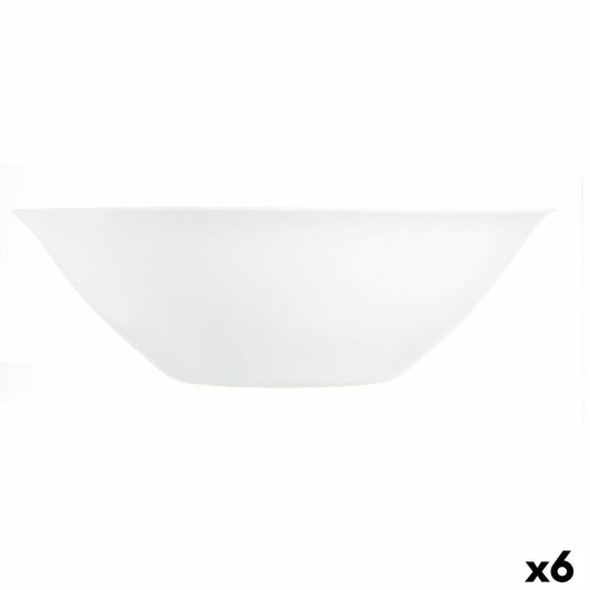 Salaattikulho Luminarc Carine Valkoinen Lasi (Ø 27 cm) (6 osaa)